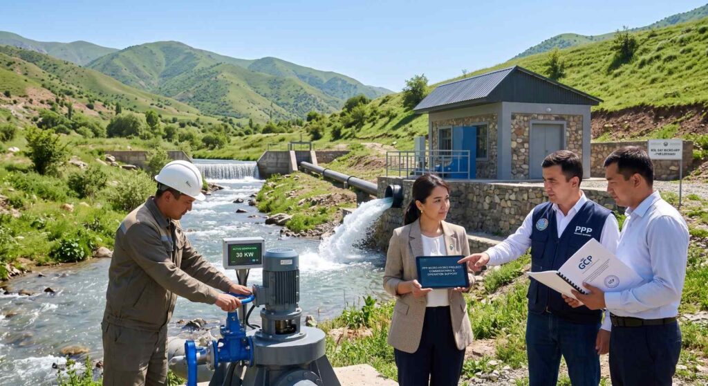 Construction, commissioning, and operational support for micro-HPPs under PPP (Public-Private Partnership) terms